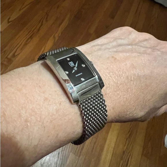 ESQ by Movado Stainless Steel Diamond Quartz Ladies Watch style #E5053 - Picture 1 of 6